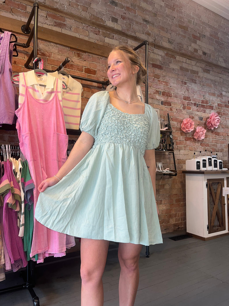 The Jada Dress-Dusty Mint