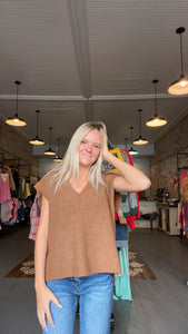 The Cream Brule Sweater-Deep Camel