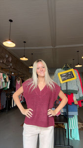 The Cream Brule Sweater-Cabernet