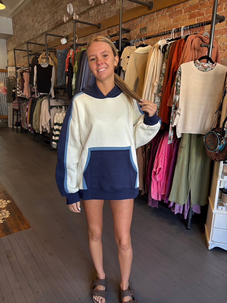 The Kate Hoodie-Navy