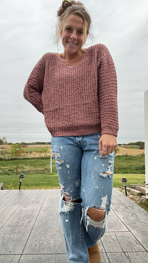 The Marsala Sweater