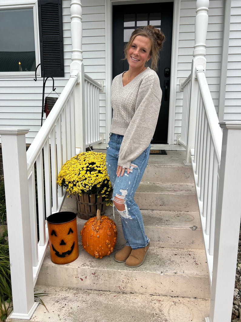 The Oatmeal Cable Knit