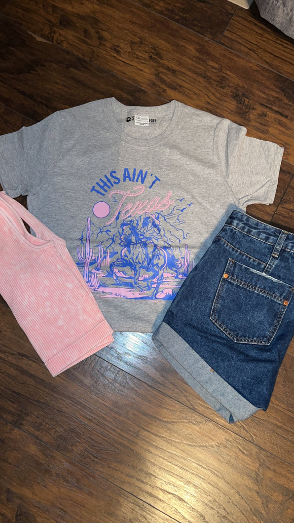 This Aint Texas Tee-Grey