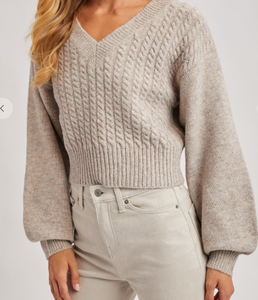 The Oatmeal Cable Knit