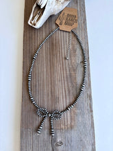 Load image into Gallery viewer, Western Navajo Style Bead Coquette Bow Necklace: PINK MUTLI