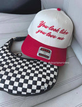 Load image into Gallery viewer, You Look Like You Love Me Hat : Neutral/Red