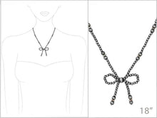 Load image into Gallery viewer, Western Navajo Style Bead Coquette Bow Necklace: PINK MUTLI