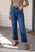 Load image into Gallery viewer, Stud Jeans-Black/Blue