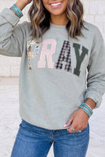 Load image into Gallery viewer, PRAY Crew-Brown/Red