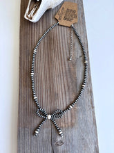 Load image into Gallery viewer, Western Navajo Style Bead Coquette Bow Necklace: PINK MUTLI