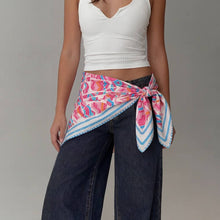 Load image into Gallery viewer, Abstract Tribal Print Square Bandana Scarf: PK