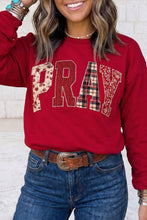 Load image into Gallery viewer, PRAY Crew-Brown/Red