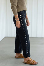 Load image into Gallery viewer, Stud Jeans-Black/Blue