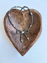 Load image into Gallery viewer, Western Navajo Style Bead Coquette Bow Necklace: PINK MUTLI