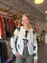 Load image into Gallery viewer, The Ribbon Cardi-White