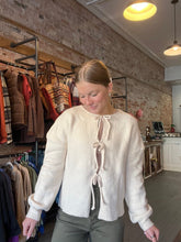 Load image into Gallery viewer, The Bow Tie Cardi-White
