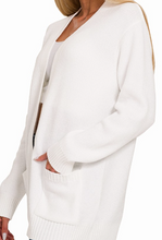 Load image into Gallery viewer, The Flirt Cardi-White