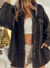 Load image into Gallery viewer, The Black Friday Shacket-Black